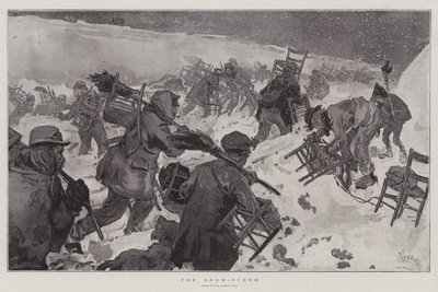 The Snow-Storm by Daniel Urrabieta Vierge